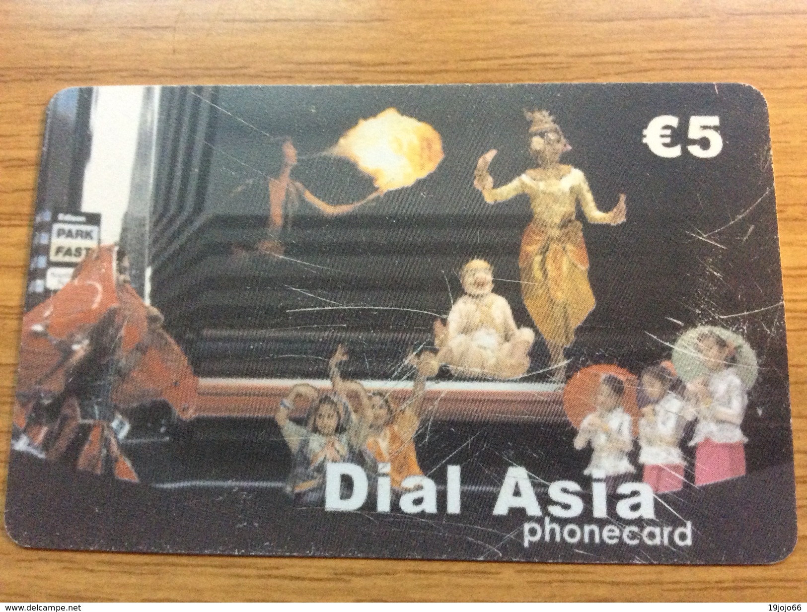 Dial Asia  5 &euro; -  Little Printed  -   Used Condition - GSM, Cartes Prepayées & Recharges