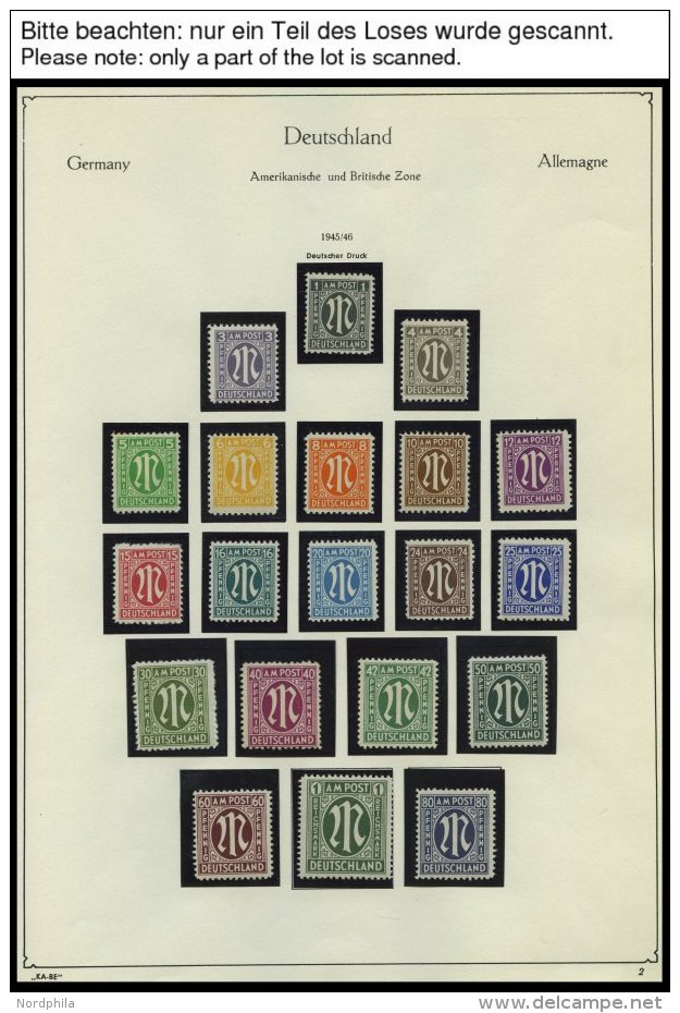 ALLIIERTE BES. **,o , Kleiner Sammlungsteil Alliierte Besetzung, Dabei Bl. 12A/B ** In Prachterhaltung - Sonstige & Ohne Zuordnung