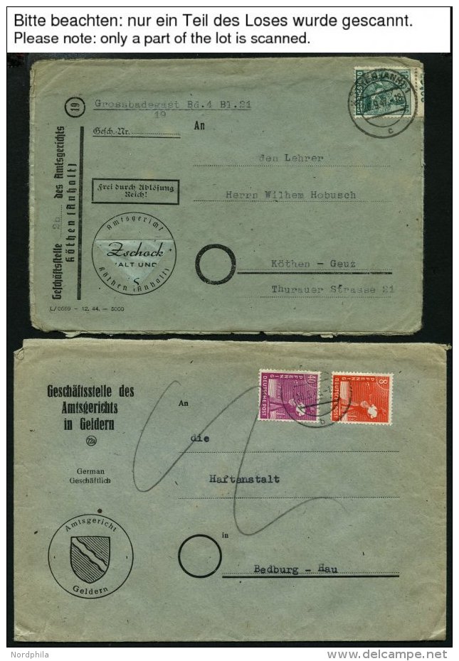 ALLIIERTE BES. 1946/48, 13 Frankierte Belege Beh&ouml;rdenpost Aus Der SBZ, Etwas Unterschiedlich - Sonstige & Ohne Zuordnung