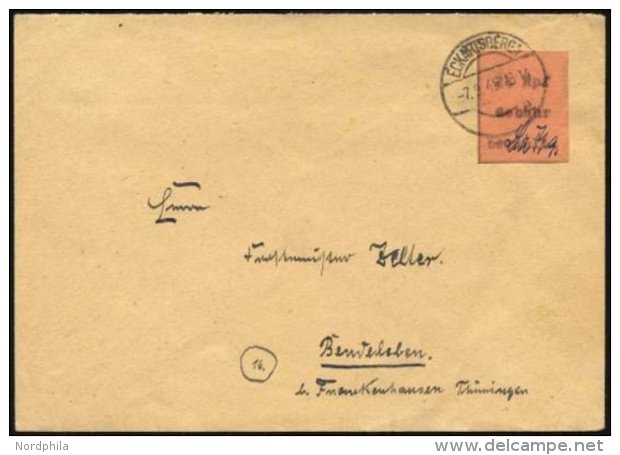 FREDERSDORF F 873-75,78 BRIEF, 1945, 3 - 5 Pf. Und 10 Pf. Tag Der Wehrmacht Auf Blanko-Umschlag, 4 Prachtwerte, Jeder We - Private & Local Mails