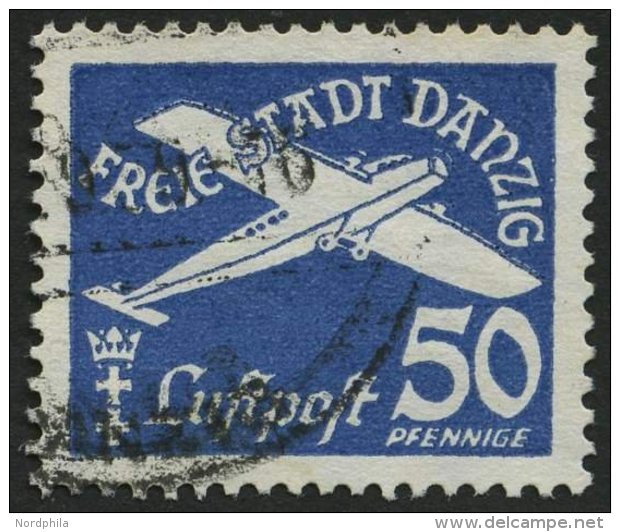 FREIE STADT DANZIG 301 O, 1939, 50 Pf. Flugpost, Pracht, Gepr. Gruber, Mi. 75.- - Sonstige & Ohne Zuordnung
