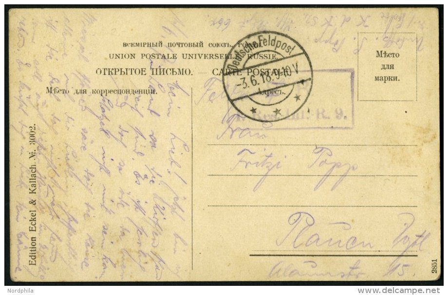 DP T&Uuml;RKEI 1918, Feldpoststation SEWASTOPOL Auf Feldpost-Ansichtskarte Von Dem 1.Res.Inf.Rgt.9, Pracht - Deutsche Post In Der Türkei