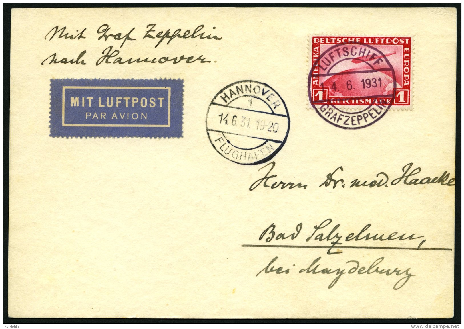 ZEPPELINPOST 114D BRIEF, 1931, Islandfahrt, Isl&auml;ndische Post, Mit 30 Aur Und 2 Kr., Einschreibbrief In Die Schweiz, - Zeppeline