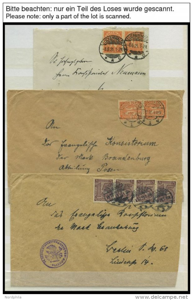 DIENSTMARKEN 1920-22, Sammlung Von 39 Verschiedenen Belegen, Fast Nur Prachterhaltung - Service