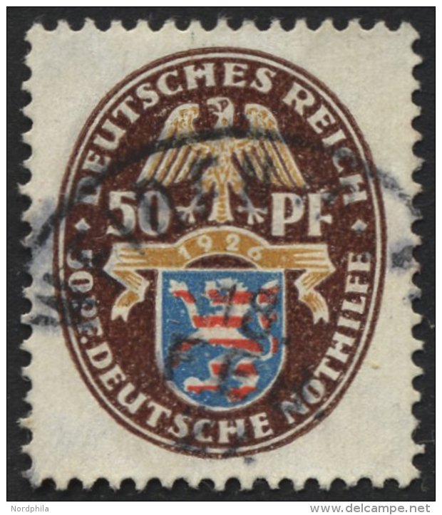 Dt. Reich 401X O, 1926, 50 Pf. Nothilfe, Wz. Stehend, Pracht, Mi. 130.- - Used Stamps