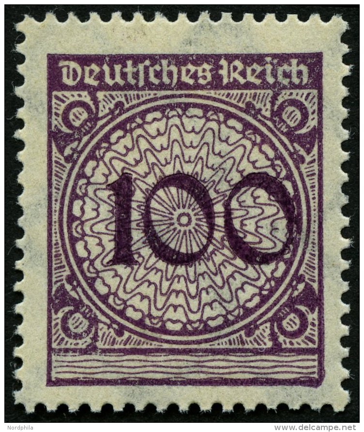 Dt. Reich 343 **, 1923, 100 Pf. Violettpurpur, Pracht, Mi. 70.- - Gebraucht