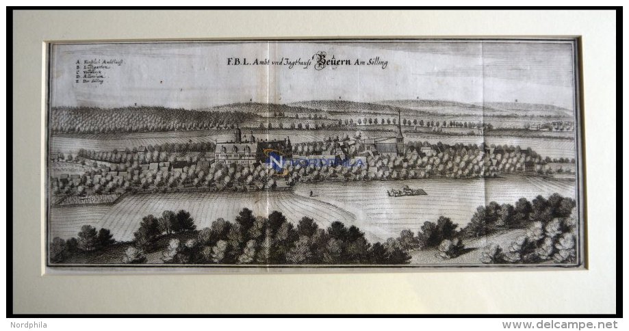 BEVERN, Gesamtansicht, Kupferstich Von Merian Um 1645 - Lithographien