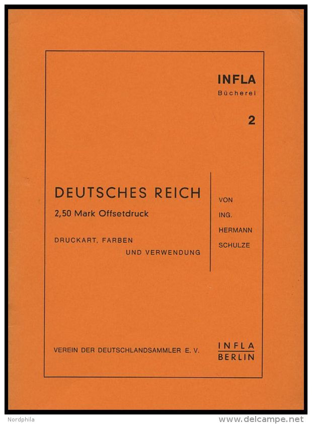 PHIL. LITERATUR Druckart, Farben Und Verwendung, Heft 2, 1958, Infla-Berlin, 19 Seiten - Philatelie Und Postgeschichte
