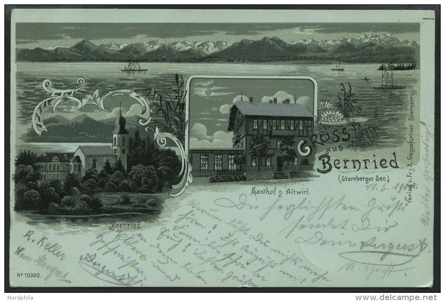 DEUTSCHLAND ETC. BERNRIED (Starnbergersee), Gruss Aus.. Karte Von 1900, Gebraucht - Other & Unclassified