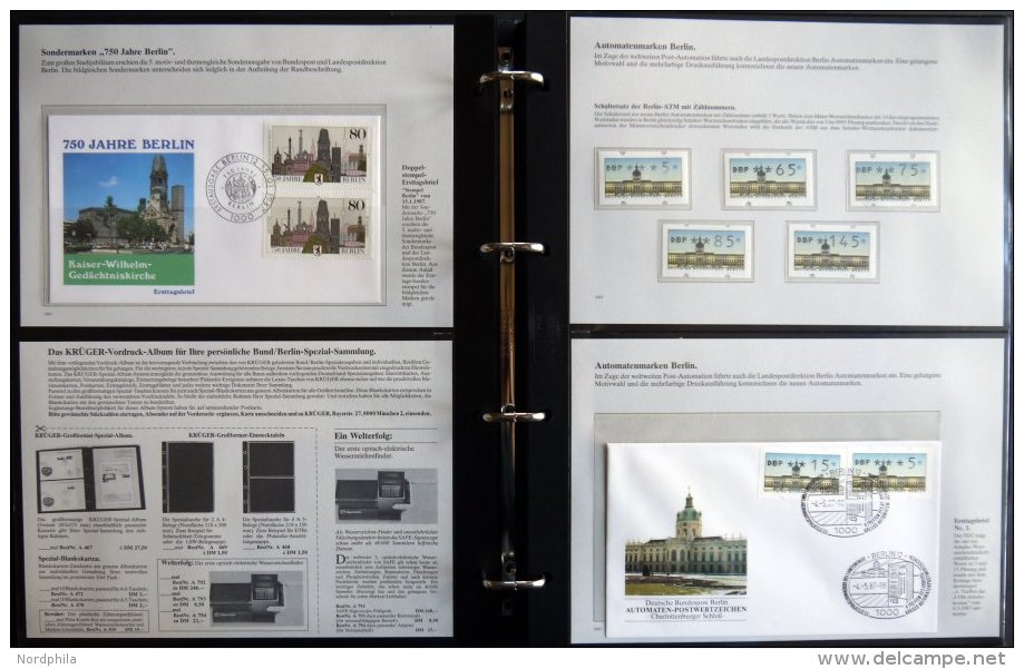 SONSTIGE MOTIVE **,Brief,BrfStk , Bund &amp; Berlin Spezialausgaben In 3 Spezial-Ringbindern Mit Markenheftchen, FDC`s, - Ohne Zuordnung