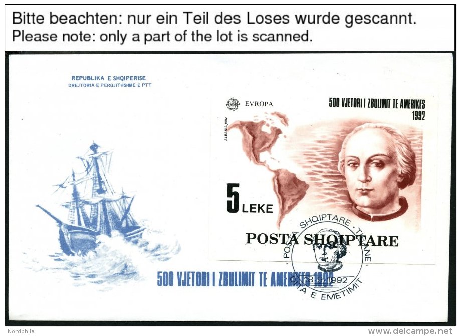 EUROPA UNION FDC BRIEF, 1992, Entdeckung Amerikas, &uuml;berkomplett Auf FDC`s, Pracht - Sammlungen