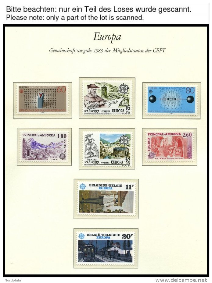 EUROPA UNION **, 1983, Werke Des Menschlichen Geistes, Kompletter Jahrgang, Pracht, Mi. 207.70 - Sammlungen