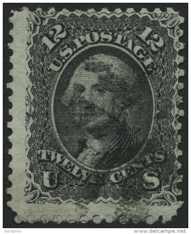 VEREINIGTE STAATEN 21W O, 1861, 12 C. Washington, Mit Waffeleinpressung Type VI, Feinst, Mi. 320.- - Used Stamps