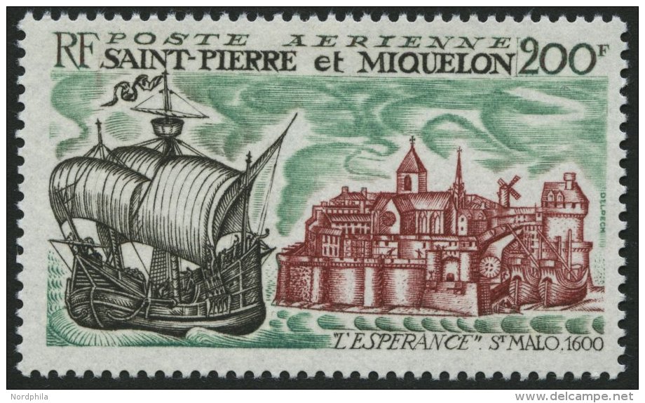 ST. PIERRE UND MIQUELON 441 **, 1969, 200 Fr. L`Esperance Und St. Malo, Pracht, Mi. 60.- - Sonstige & Ohne Zuordnung