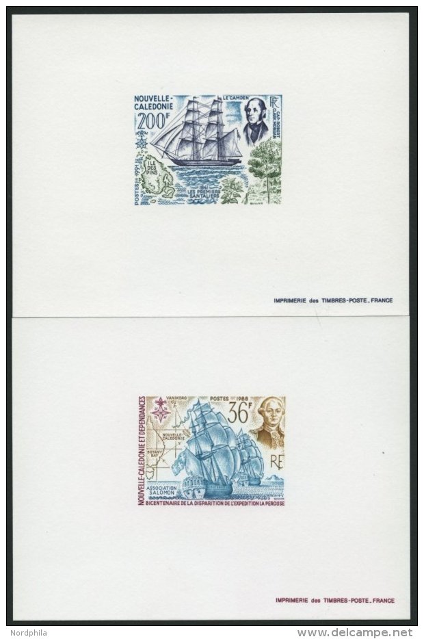 NEUKALEDONIEN 819,914P (*), 1988/91, 36, 200 F. Schiffe, Je Als Epreuves De Luxe, Pracht - Sonstige & Ohne Zuordnung