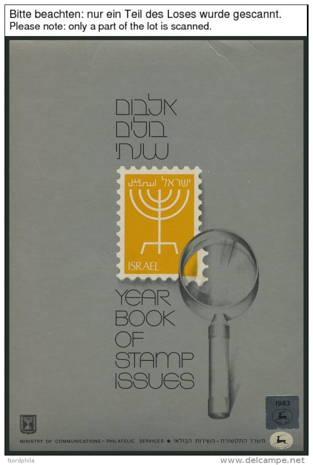 ISRAEL - SAMMLUNGEN, LOTS **, 1983/4, 2 Jahrgangshefte, Pracht, Markenwert: Mi. 100.- - Lots & Serien