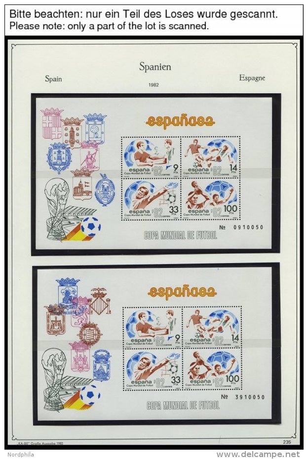 SPANIEN **, Komplette Postfrische Sammlung Spanien Von 1973-90 Im KA-BE Album, Mit Zusammendrucken, Kleinbogen Und Marke - Sonstige & Ohne Zuordnung