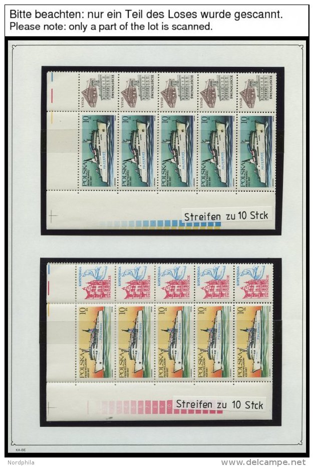 SAMMLUNGEN, LOTS **, Komplette Postfrische Sammlung Polen Von 1982-90 Im KA-BE Album Mit Bogen Und Zusammendrucken, Prac - Sammlungen