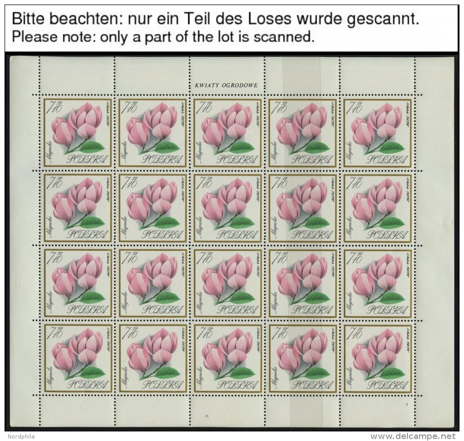 POLEN 1696-1704KB **, 1966, Gartenblumen Im Kleinbogensatz, Marken Alle Pracht, Mi. 240.- - Sonstige & Ohne Zuordnung