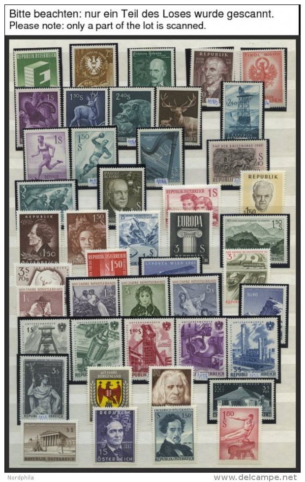 SAMMLUNGEN **, Postfrische Sammlung &Ouml;sterreich Von 1959-89 Im Einsteckbuch, Komplett Bis Auf Freimarken-Ausgaben, P - Sammlungen