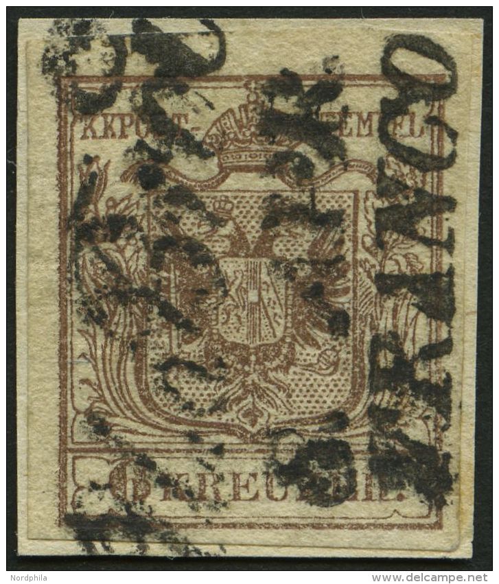 STERREICH 4X BrfStk, 1850, 6 Kr. Braun, Type Ib, Auf Knappem Briefst&uuml;ck, L1 U.BROD Und L2 FRANCO, Pracht, Gepr. Gro - Other & Unclassified