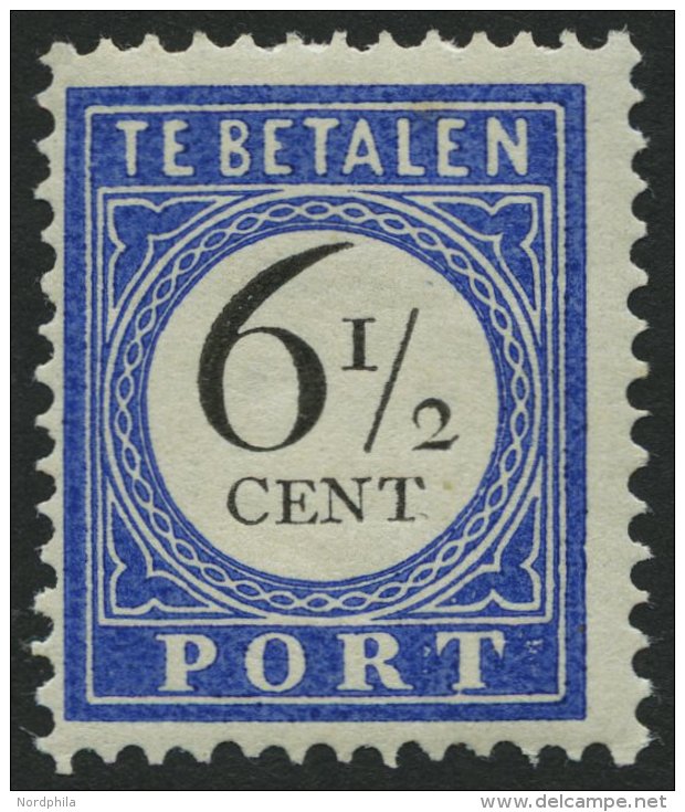 PORTOMARKEN P 20 *, 1894, 61/2 C. Ultramarin/schwarz, Falzrest, Pracht, Mi. 42.- - Postage Due