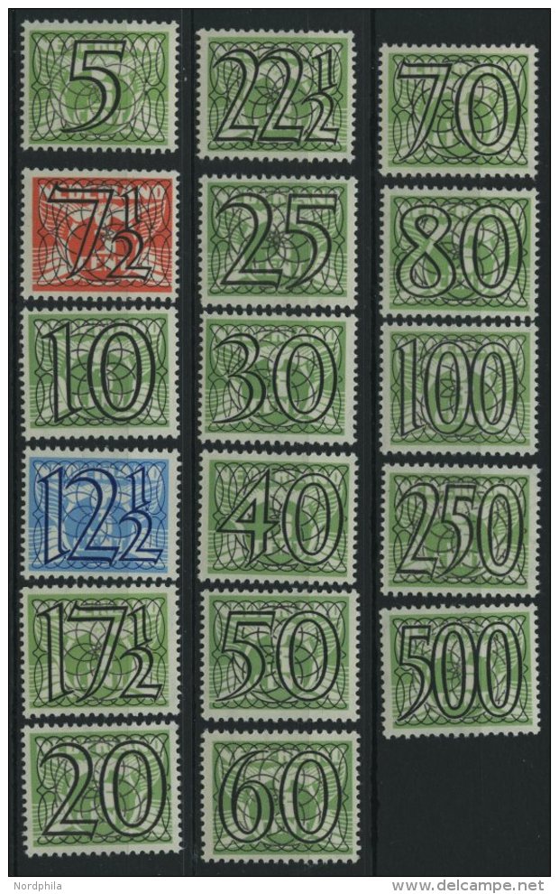 NIEDERLANDE 358-74 *, 1940, 5 - 500 C. Fliegende Taube, Falzrest, 17 Prachtwerte - Other & Unclassified