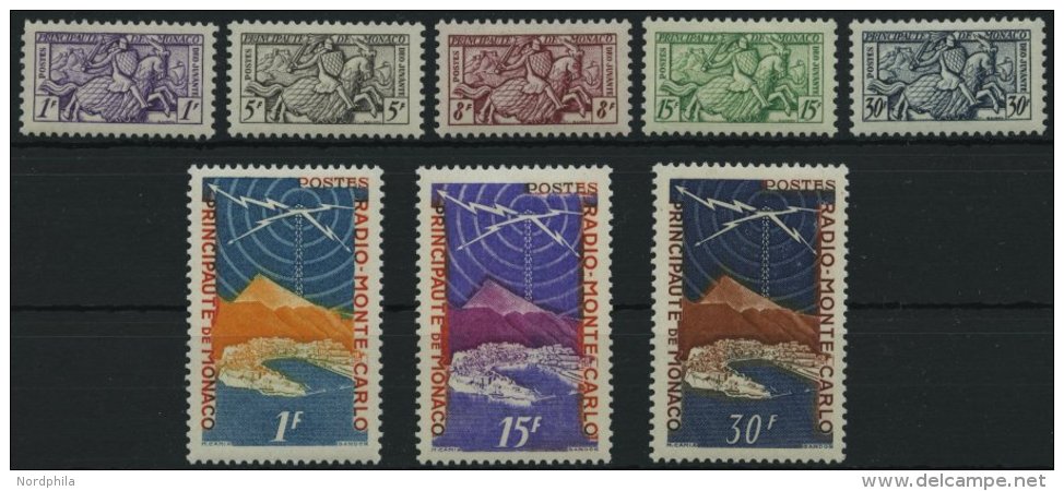 MONACO 443-50 *, 1951, Visitenkarten Falzreste, 2 Prachts&auml;tze - Other & Unclassified