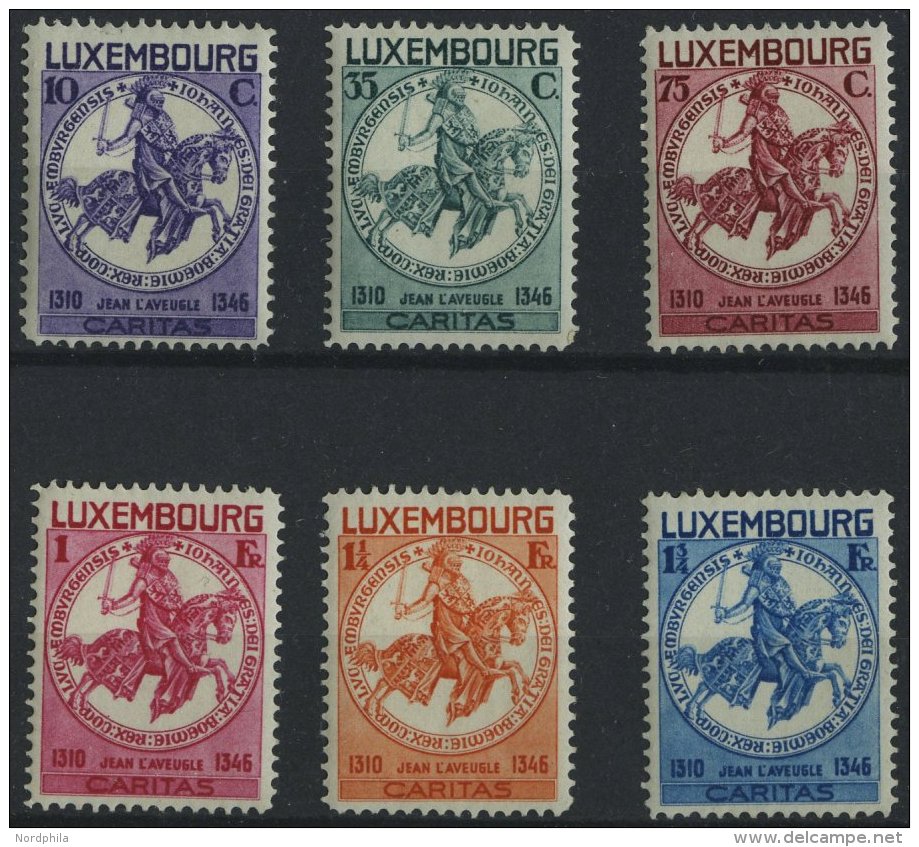 LUXEMBURG 259-64 *, 1934, Kinderhilfe, Falzrest, Prachtsatz - Dienstmarken