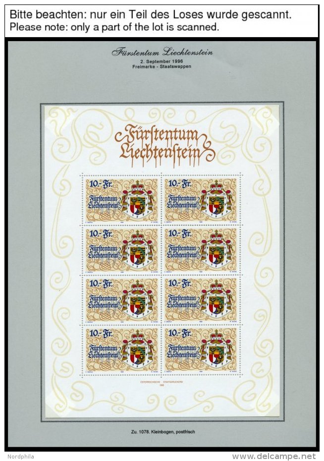 SAMMLUNGEN, LOTS **,Brief , Saubere Sammlung Liechtenstein Von 1996-2000, Jeweils **, Auf FDC`s (nur 1151 Fehlt) Und Auf - Collections