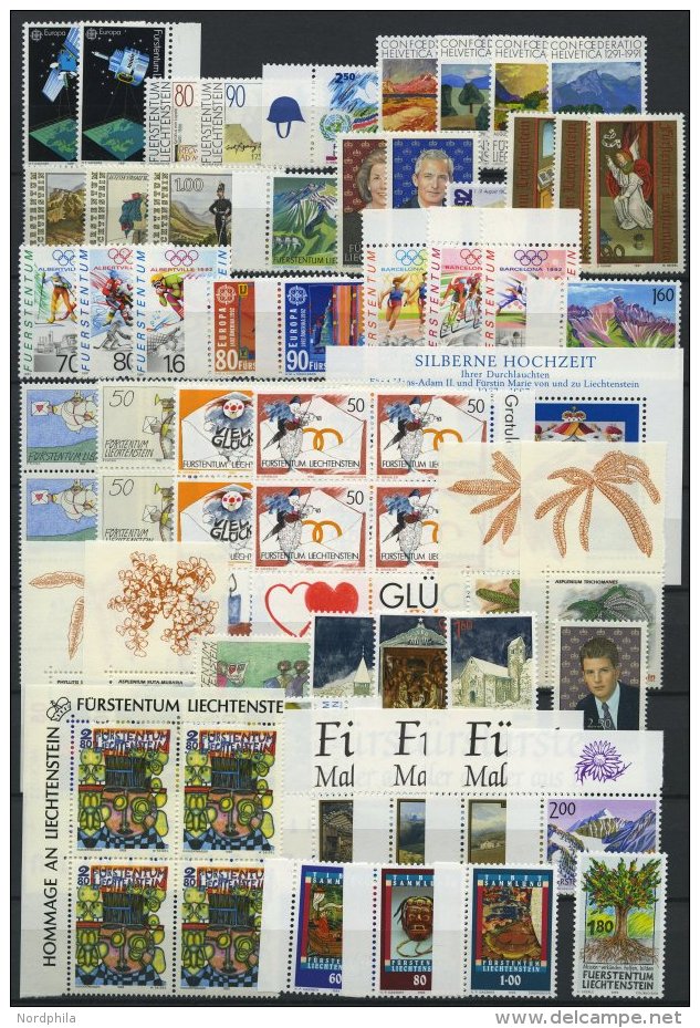 SAMMLUNGEN **, Komplette Postfrische Sammlung Liechtenstein Von 1991-95, Prachterhaltung - Sammlungen