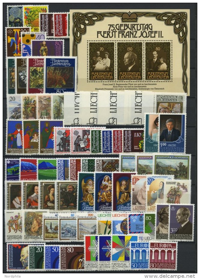 SAMMLUNGEN **, Komplette Postfrische Sammlung Liechtenstein Von 1981-90, Prachterhaltung - Sammlungen