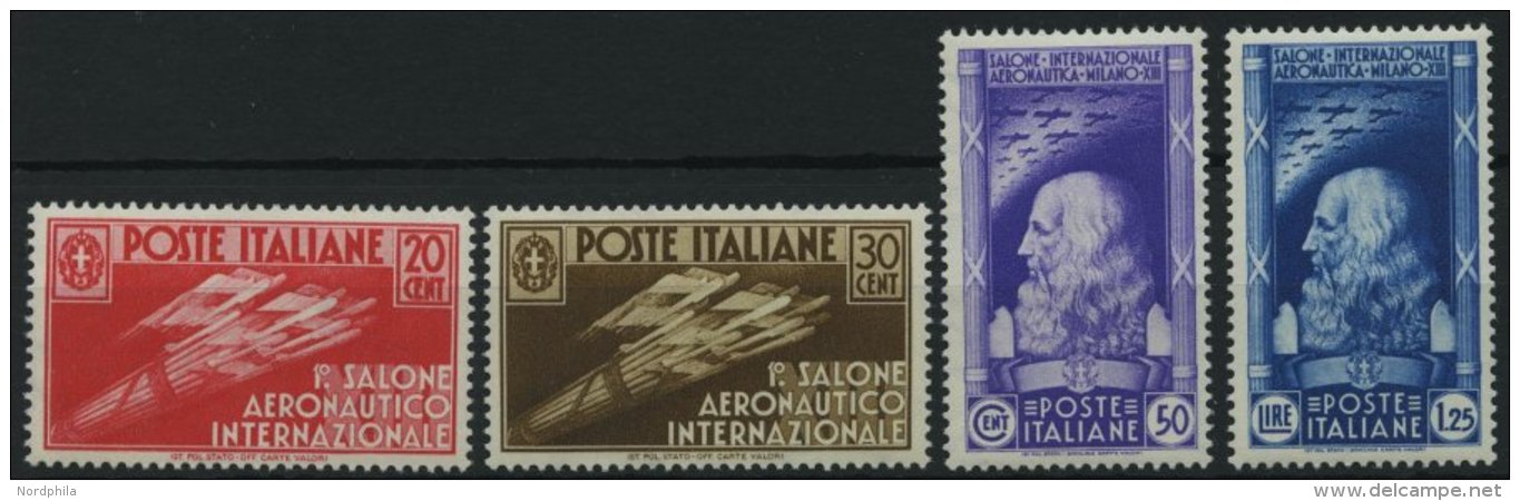 ITALIEN 528-31 *, 1935, Internationale Luftverkehrsausstellung, Falzrest, Prachtsatz - Ohne Zuordnung