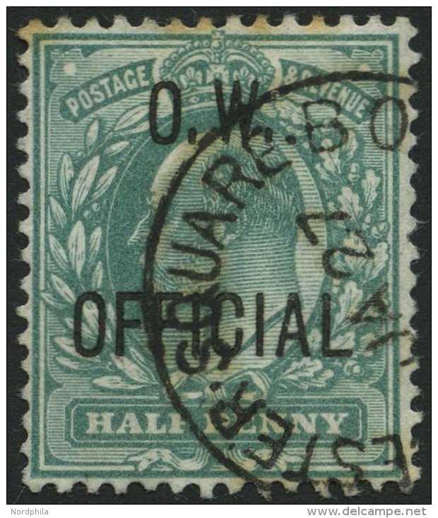 DIENSTMARKEN D 69 O, 1902, 1/2 P. O.W., Etwas Fleckig Sonst Pracht, Mi. 130.- - Dienstmarken