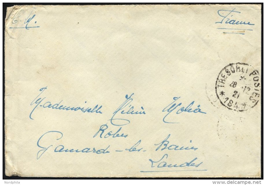 FRANKREICH FELDPOST 1921, K1 TRESOR ET POSTES/184 Auf Feldpostbrief Nach Frankreich, Feinst - Sonstige & Ohne Zuordnung
