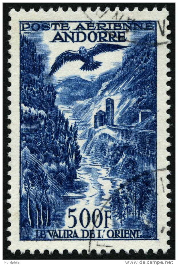 FRANZ&Ouml;SISCHE-POST 160 O, 1957, 500 Fr. Flugpostmarken, Pracht, Mi. 90.- - Unused Stamps