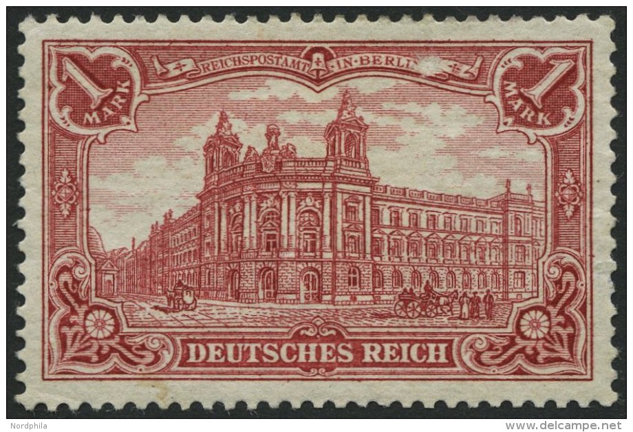 Dt. Reich 81Aa **, 1904, 5 M. Gr&uuml;nschwarz/dunkelkarmin, Gelblichrot Quarzend, Gez&auml;hnt A, Ohne Wz., Postfrisch, - Other & Unclassified