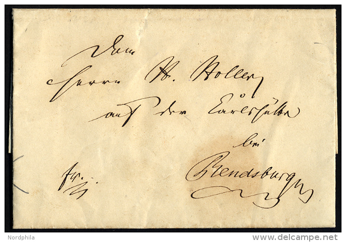SCHLESWIG-HOLSTEIN 1850, Brief Aus Hohn, Prachtbrief Nach Rendsburg - Vorphilatelie