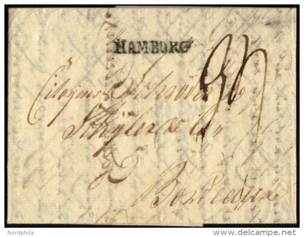 HAMBURG 1798, HAMBURG, L1 Auf Forwarded-Brief Nach Stettin &uuml;ber Hamburg Nach Bordeaux, Agent.: Biacone &amp; Lohman - Sonstige & Ohne Zuordnung