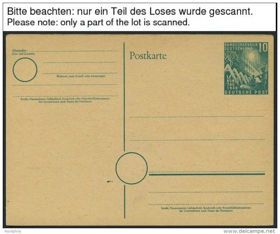 GANZSACHEN A.PSo 1-P 84 BRIEF, 1949-65, 17 Verschiedene Ungebrauchte Ganzsachenkarten, Fast Nur Prachterhaltung - Sammlungen