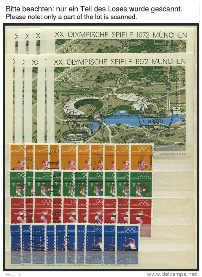 LOTS O, 1968-72, Olympische Spiele, Je 10x Incl. Blocks Komplett, Fast Nur Pracht - Gebraucht