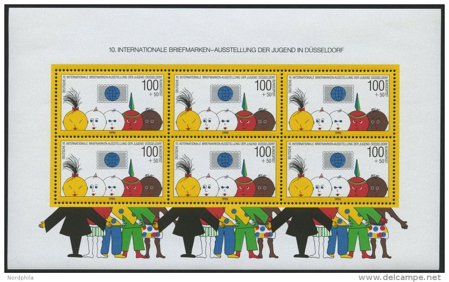 ENGROS Bl. 21 **, 1990, Block Briefmarkenausstellung, 9x, Pracht, Mi. 180.- - Abarten Und Kuriositäten