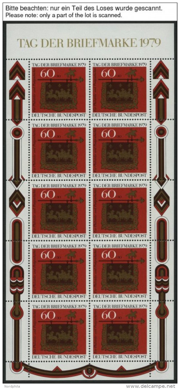 ENGROS 1023KB **, 1979, Tag Der Briefmarke Im Kleinbogen, 14x, Pracht, Mi. 196.- - Sonstige & Ohne Zuordnung