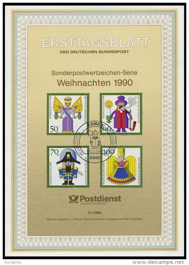 ERSTTAGSBL&Auml;TTER 1444-87 BrfStk, 1990, Kompletter Jahrgang, ETB 1 - 31/90, Pracht - Sonstige & Ohne Zuordnung