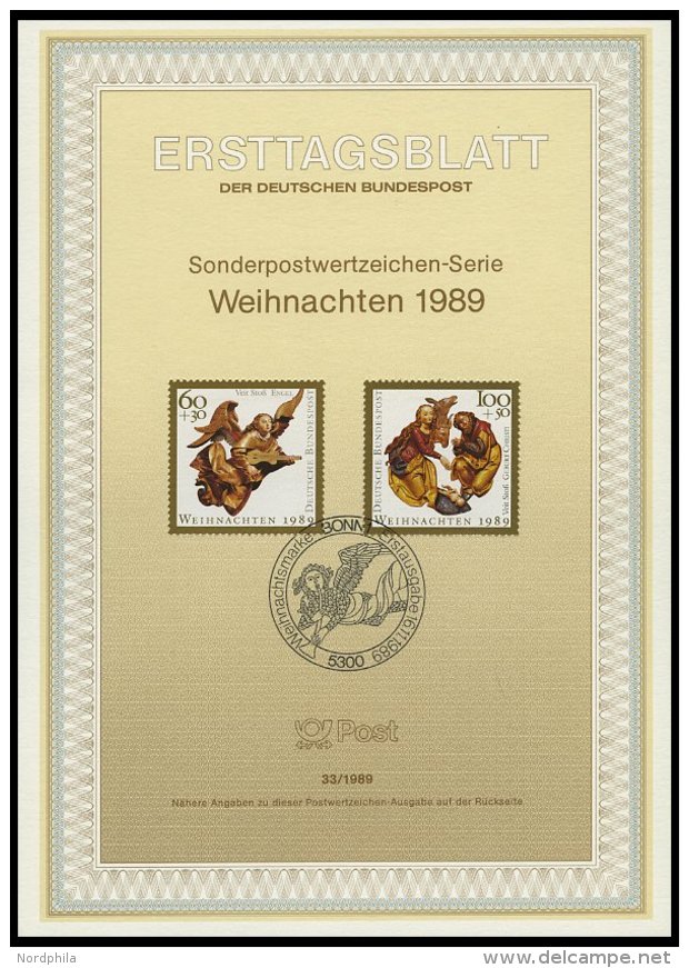 ERSTTAGSBL&Auml;TTER 1397-1443 BrfStk, 1989, Kompletter Jahrgang, ETB 1 - 33/89, Pracht - Sonstige & Ohne Zuordnung