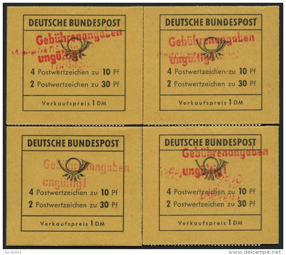 MARKENHEFTCHEN MH 16a **, 1972, Unfallverh&uuml;tung, Deckel C, Postgeb&uuml;hren Stand Vor 1.7.1972, Mit Rotem L2 Geb&u - Other & Unclassified