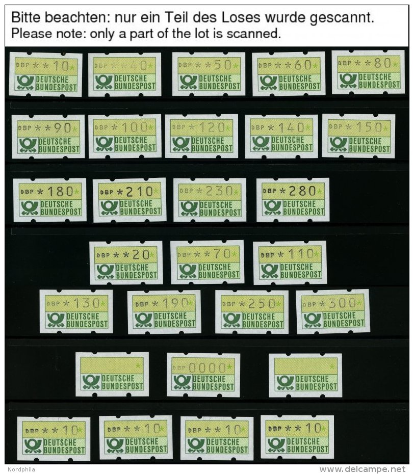 AUTOMATENMARKEN **, 1981-93, Partie Automatenmarken, Dabei Komplette Tastens&auml;tze Mit Gleichen Z&auml;hlnummern, Ohn - Automatenmarken [ATM]