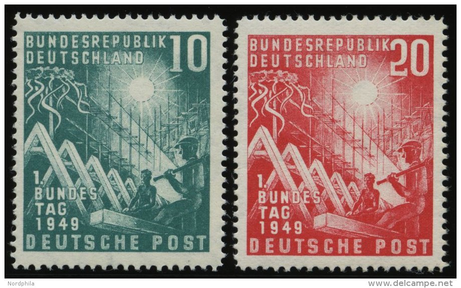 BUNDESREPUBLIK 111/2 **, 1949, Bundestag, Pracht, Mi. 100.- - Sonstige & Ohne Zuordnung