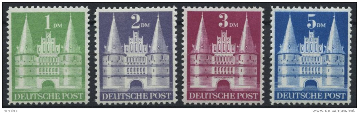 AMERIK. U. BRITISCHE ZONE 97-100I **, 1948, 1 - 5 DM Flache Treppe, 4 Prachtwerte, Mi. 175.- - Sonstige & Ohne Zuordnung