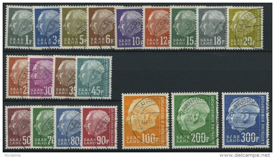 SAARLAND 409-28 O, 1957, Heu&szlig; II, Prachtsatz, Mi. 120.- - Sonstige & Ohne Zuordnung